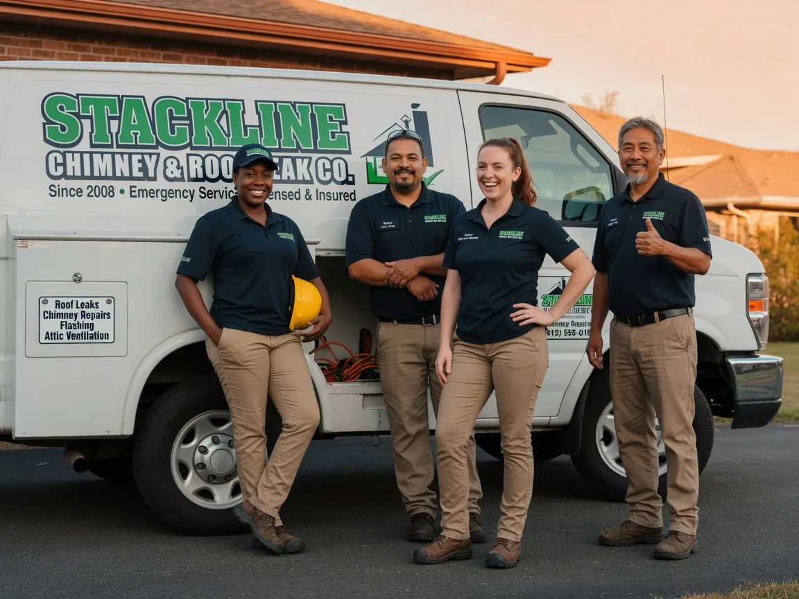 Chimney flashing repair company in Fultonham, OH